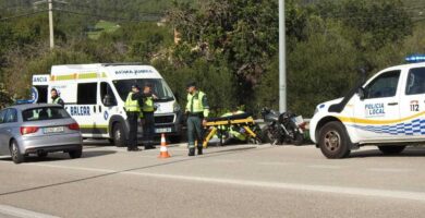 Herido un joven motorista de 27 años cerca de Jarandilla de la Vera