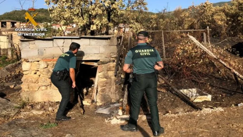 El incendio Cuacos de Yuste fue provocado por 2 menores