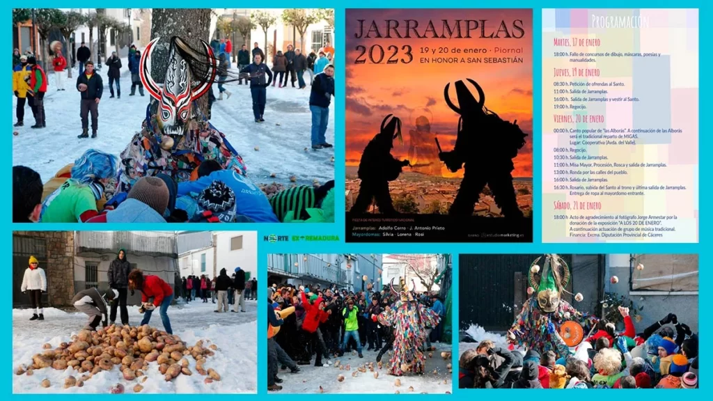 Jarramplas los días 19 y 20 de enero en Piornal Fiesta de Interés Turístico Nacional en 2023
