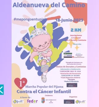 Primera marcha popular del pijama contra el Cancer Infantil en Aldeanueva del Camino