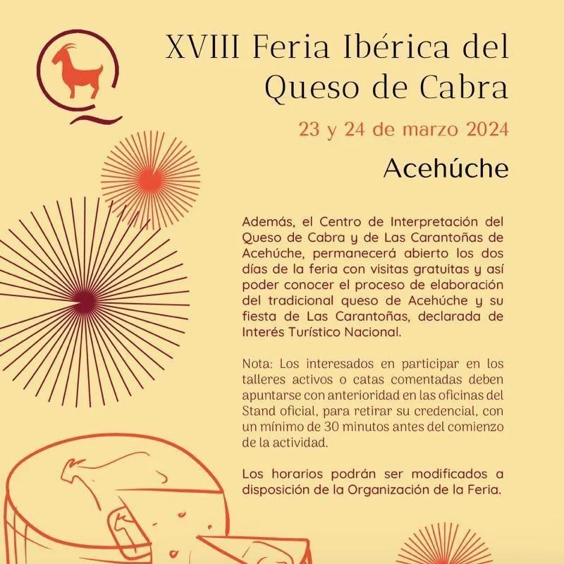 XVIII Feria Ibérica del Queso de Cabra de Acehúche 2024
