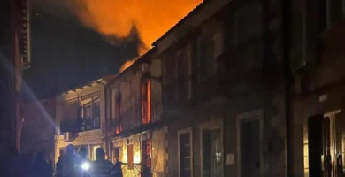 Trágico incendio en Valverde del Fresno deja un fallecido