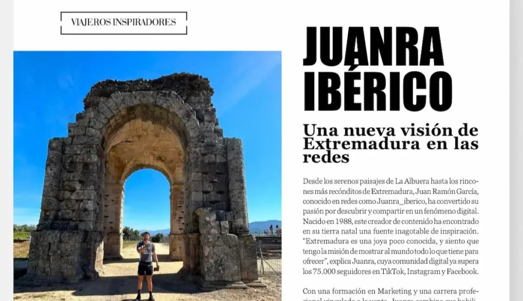 Juanra Ibérico: El Viajero que Revela la Belleza Oculta de Extremadura al Mundo