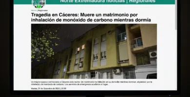 Tragedia en Cáceres: Muere un matrimonio por inhalación de monóxido de carbono mientras dormía