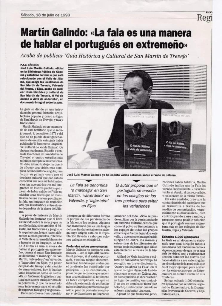 La Fala, la lengua viva del Valle de Jálama que conecta Extremadura con el portugués