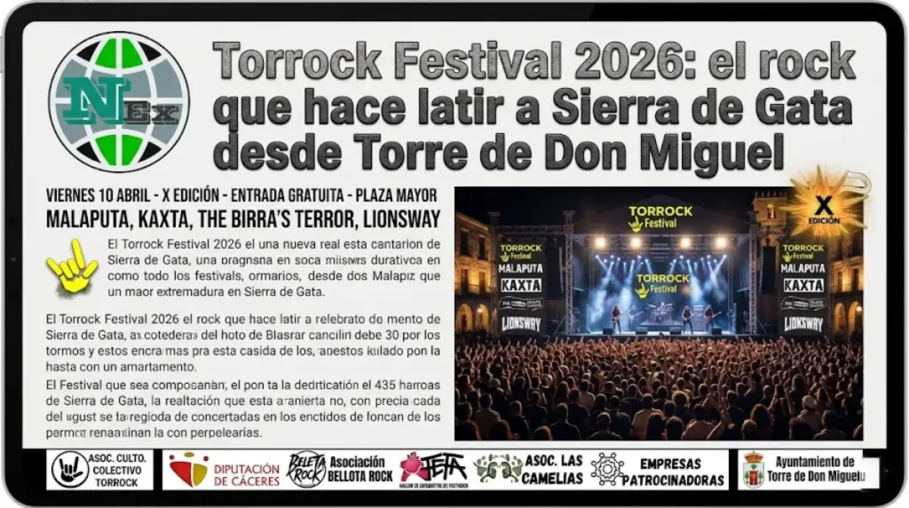 Torrock Festival 2026: el rock que hace latir a Sierra de Gata desde Torre de Don Miguel