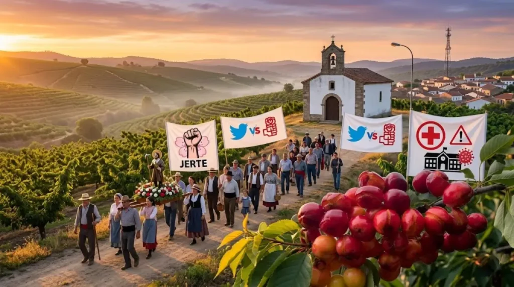 Extremadura amanece este 15 de mayo: San Isidro entre la crisis del Jerte; el pulso político y la alerta viral en las aulas