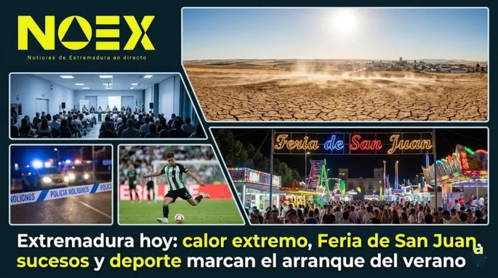 Extremadura hoy 21 junio 2026 calor feria san juan suceso deporte