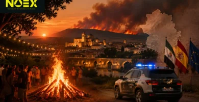Extremadura afronta San Juan entre calor extremo, incendios, sucesos y pulso político