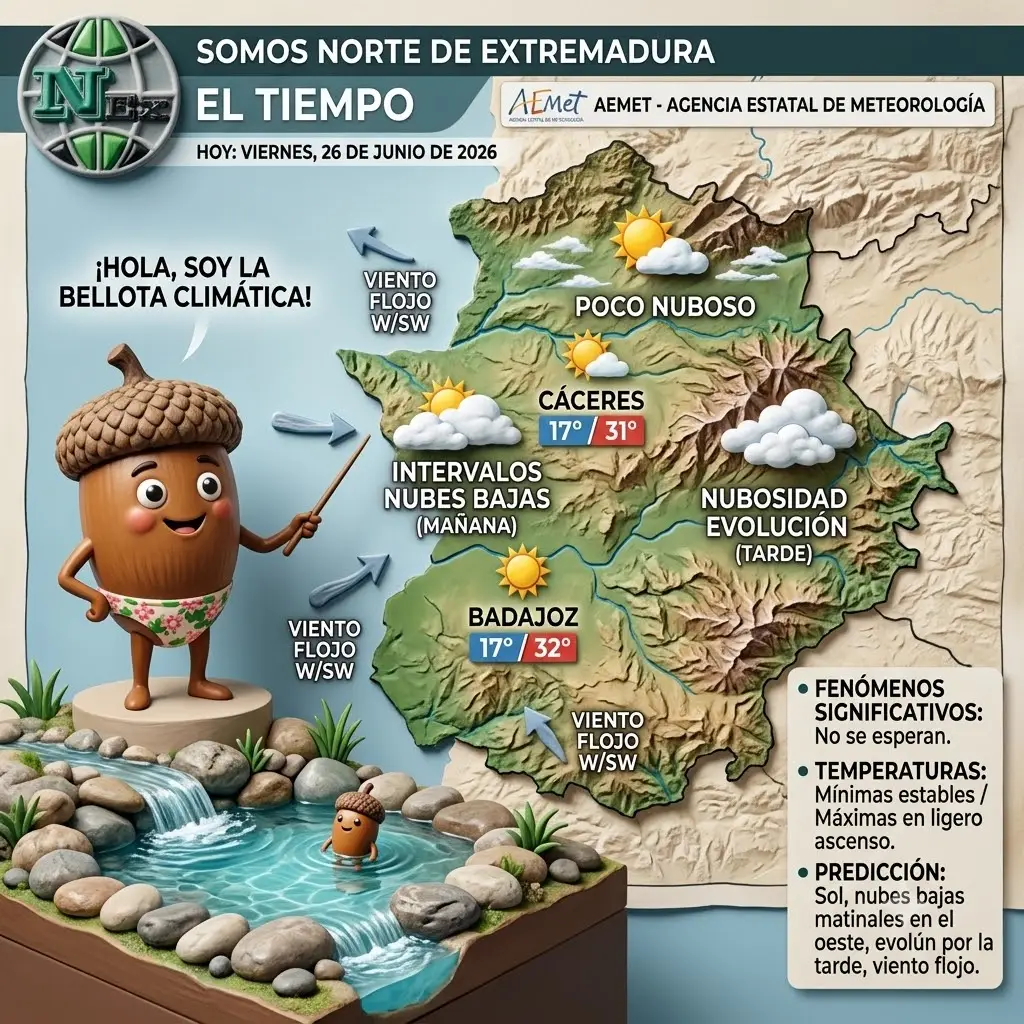 Extremadura hoy 26 de junio: luto por el calor y tensión en las aulas