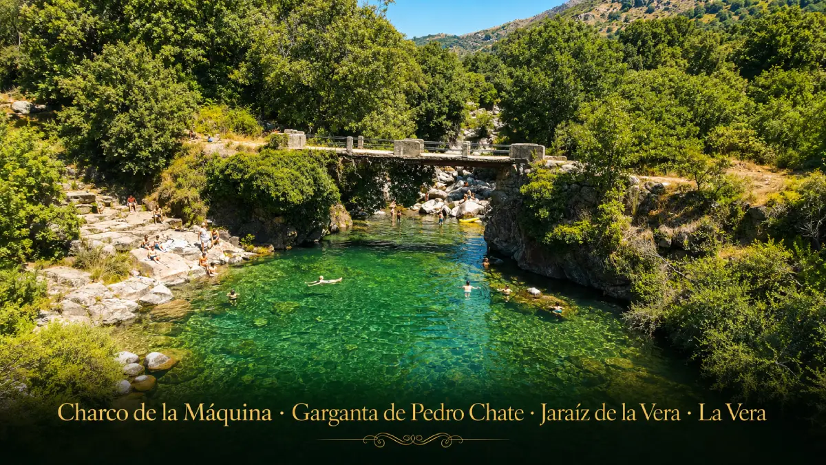 Charco de la Máquina en la Garganta de Pedro Chate, Jaraíz de la Vera