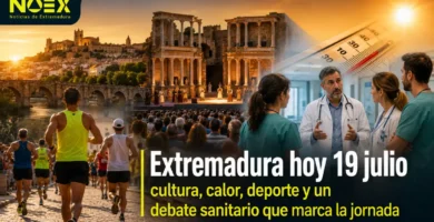 Extremadura hoy 19 julio: Deporte y un debate sanitario que marca la jornada