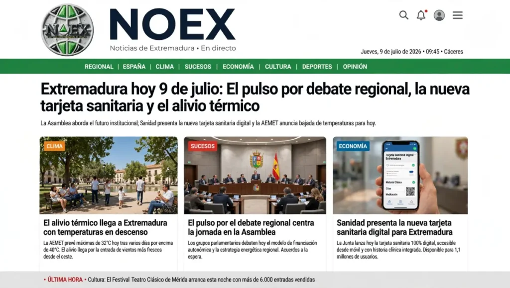 Extremadura hoy 9 de julio: el pulso por el debate regional,