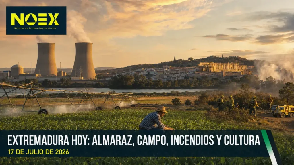 Extremadura hoy: Almaraz abre un nuevo escenario mientras el campo, los incendios y la cultura marcan el 17 de julio