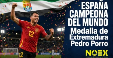Noticias de Extremadura hoy 20 de julio de 2026: Pedro Porro; Medalla de Extremadura y España Campeona del Mundo