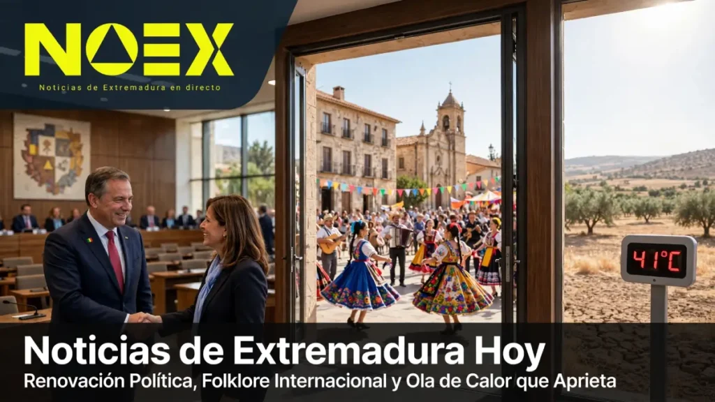 Noticias de Extremadura Hoy: Renovación Política y Folklore Internacional