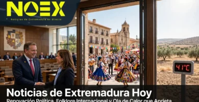 Noticias de Extremadura Hoy: Renovación Política y Folklore Internacional