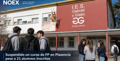 Suspenden un ciclo de FP en Plasencia con 21 alumnos inscritos