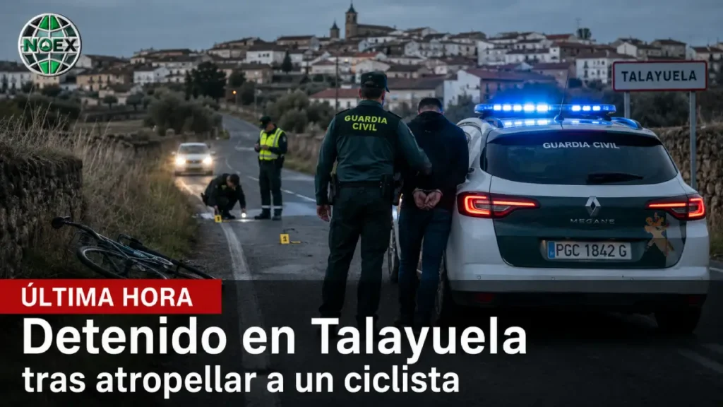 Detenido en Talayuela tras atropellar a un ciclista