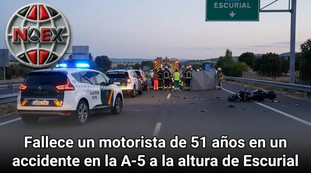 motorista fallece A-5 Escurial