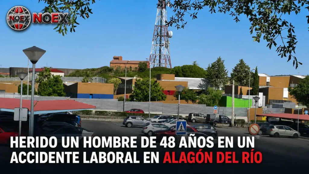 Herido un hombre de 48 años en un accidente laboral en Alagón del Río