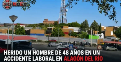 Herido un hombre de 48 años en un accidente laboral en Alagón del Río