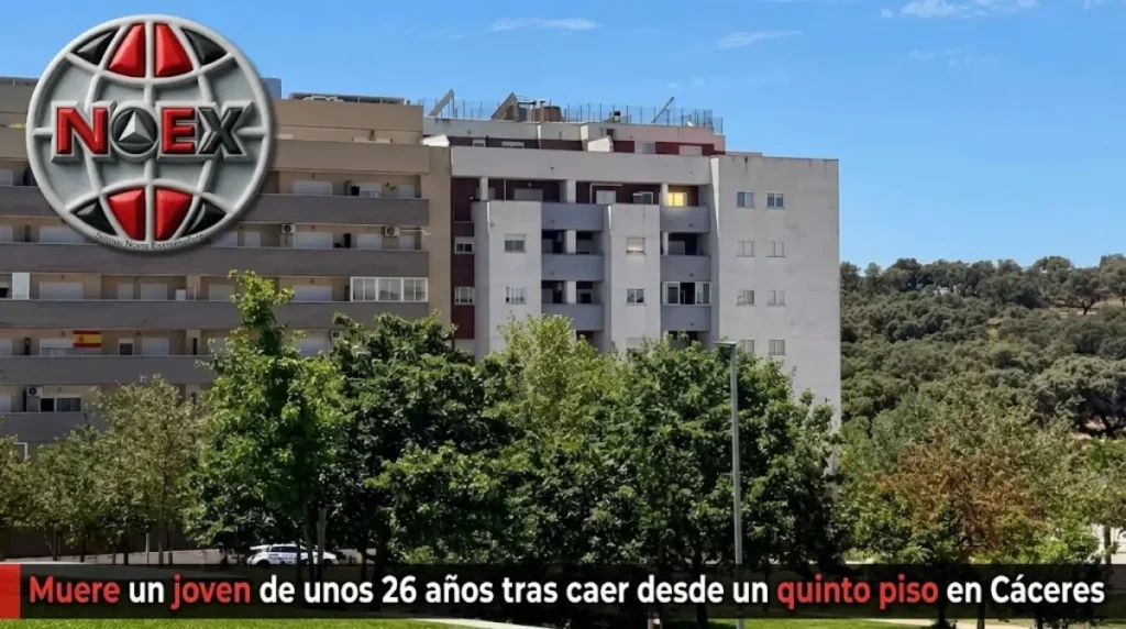 Muere un joven de unos 26 años tras caer desde un quinto piso en Cáceres