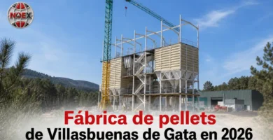 Fábrica de pellets de Villasbuenas de Gata en 2026