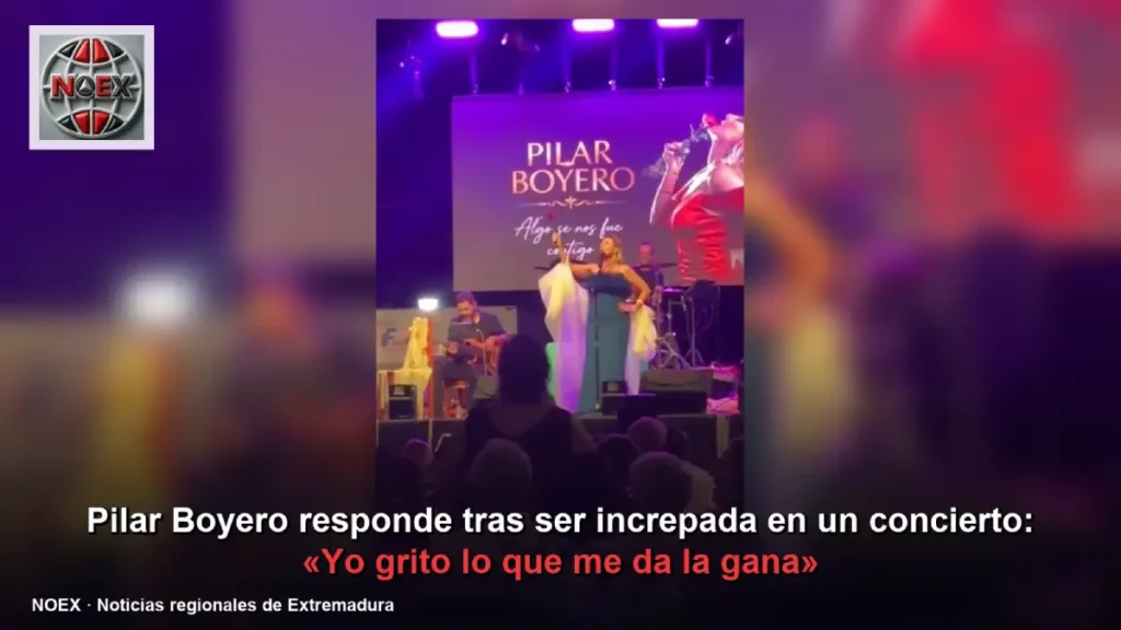 Pilar Boyero responde tras ser increpada en un concierto: «Yo grito lo que me da la gana»