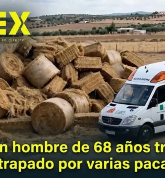 Fallece un hombre de 68 años tras quedar atrapado por varias pacas de paja