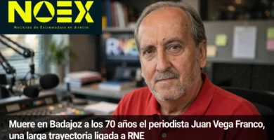 Muere en Badajoz a los 70 años el periodista Juan Vega Franco, una larga trayectoria ligada a RNE
