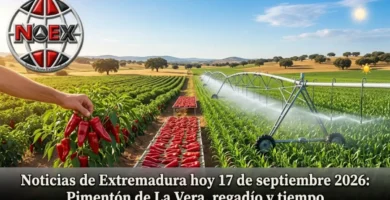 Noticias de Extremadura hoy 17 de septiembre 2026: Pimentón de La Vera, regadío y tiempo