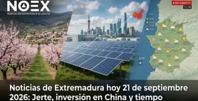 Noticias de Extremadura hoy 21 de septiembre 2026