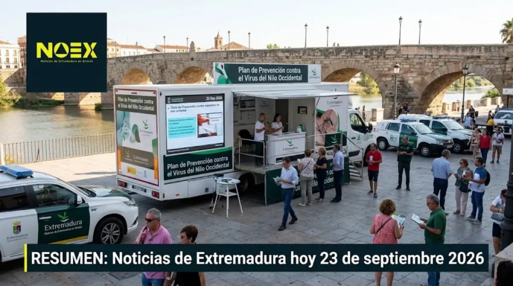 Noticias de Extremadura hoy 23 de septiembre 2026