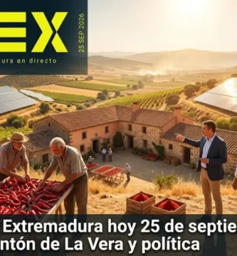 Noticias de Extremadura hoy 25 de septiembre 2026: Calor, Pimentón de La Vera y política