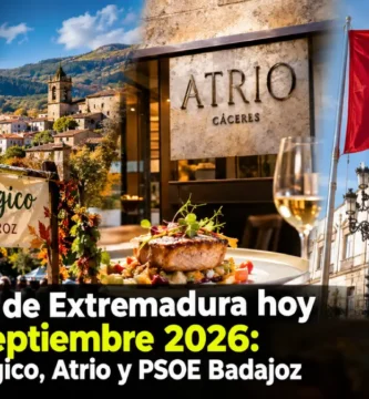 Noticias de Extremadura hoy 27 de septiembre 2026: Otoño Mágico, Atrio y PSOE Badajoz