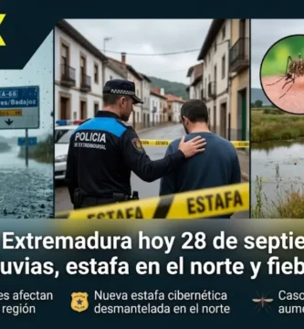 Noticias de Extremadura hoy 28 de septiembre 2026: Alerta por lluvias, estafa en el norte y fiebre del Nilo