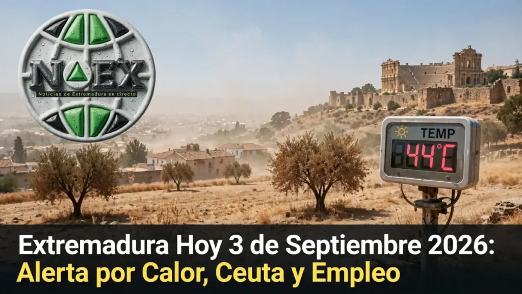 Extremadura Hoy 3 de Septiembre 2026: Alerta por Calor, Ceuta y Empleo