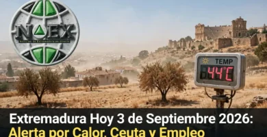 Extremadura Hoy 3 de Septiembre 2026: Alerta por Calor, Ceuta y Empleo