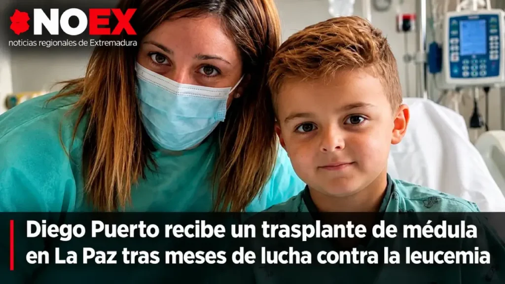 Diego Puerto recibe un trasplante de médula en La Paz tras meses de lucha contra la leucemia