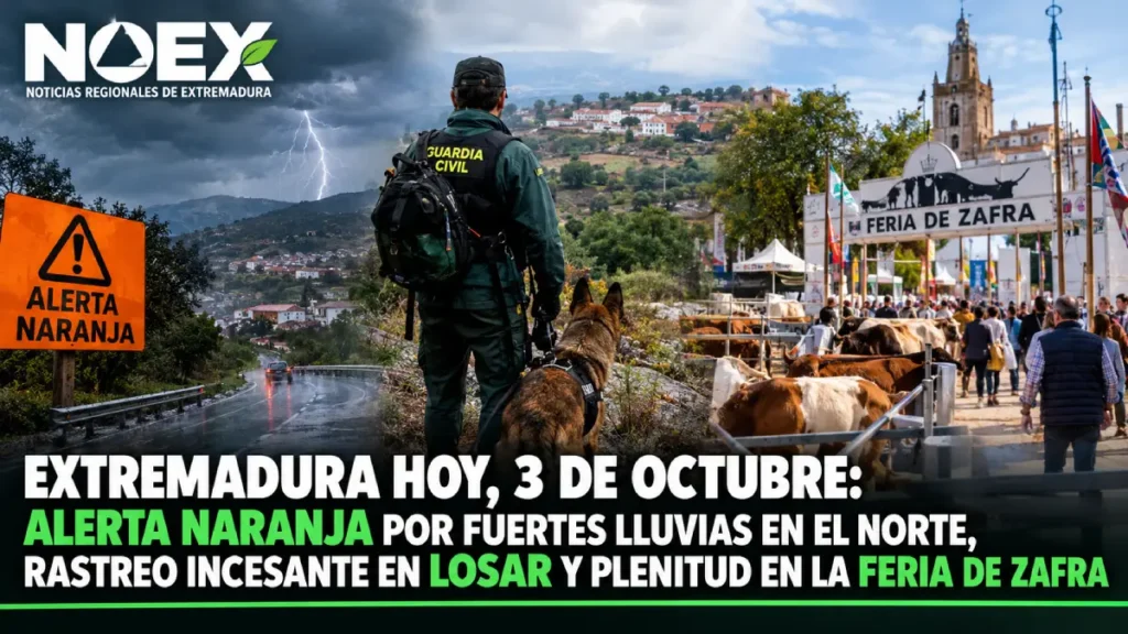 Extremadura hoy, 3 de octubre