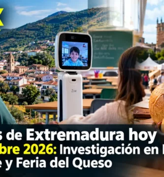 Extremadura hoy 8 de octubre 2026: Investigación en Losar, robot Zoe y Feria del Queso