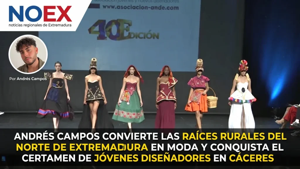 Andrés Campos lleva las raíces rurales extremeñas a la moda en Cáceres