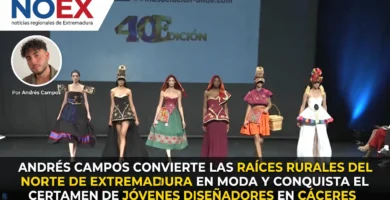 Andrés Campos lleva las raíces rurales extremeñas a la moda en Cáceres