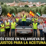 Luis Cortés exige en Villanueva de la Sierra precios justos para la aceituna de mesa