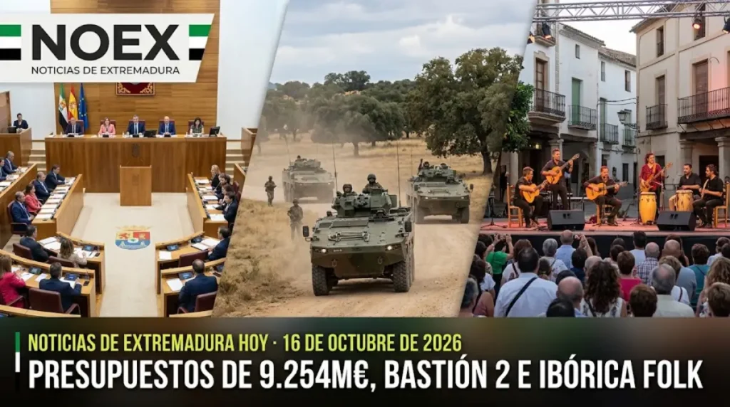Noticias de Extremadura hoy 16 de octubre 2026