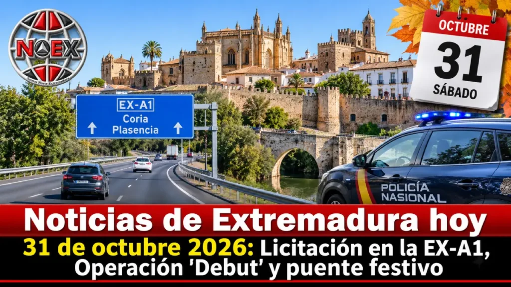 Noticias de Extremadura hoy 31 de octubre 2026
